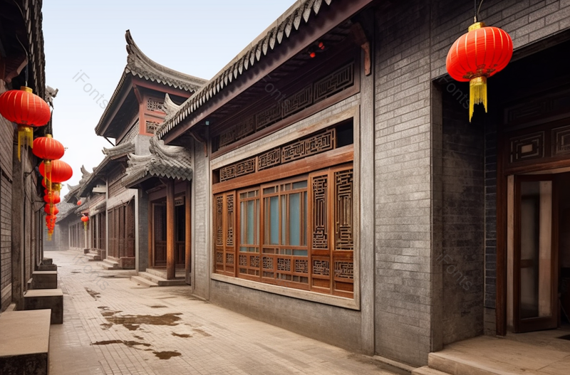 古镇街道白天景色实拍摄影图,高清,摄影图,摄影图片,图片大全,摄影图免费下载